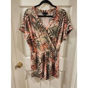 Womens Short Sleeve Jumper Shorts Sz XL